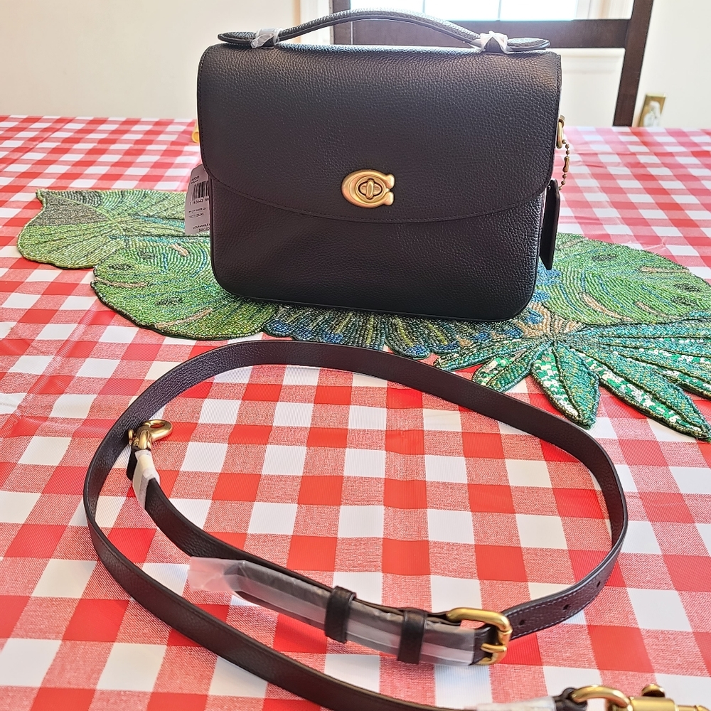 COACH Cassie Crossbody Black/ Brass